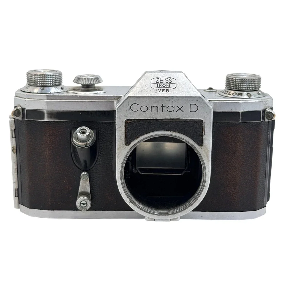 Contax D Zeiss Ikon VEB 35mm SLR Film Camera Body East Germany Vintage M42 Mount